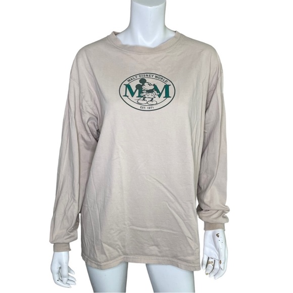 Walt Disney World Mom Mickey Mouse Est. 1971 Long Sleeved Tee Size L - Picture 1 of 7